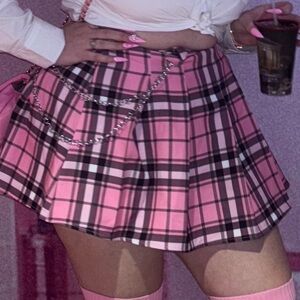 School girl pleated skirt